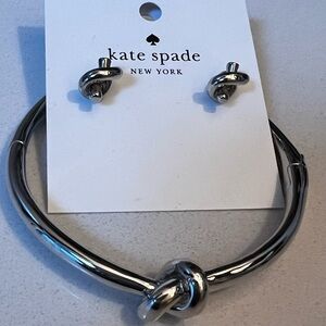 Kate Spade matching earrings and bracelet set